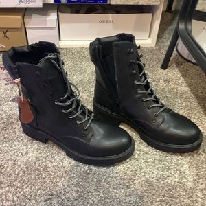 NWT Mia Lace Up Combat Boots